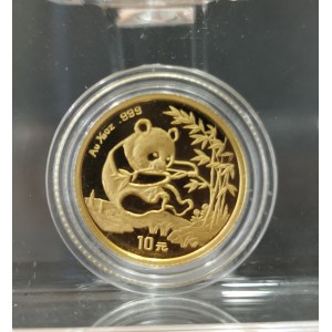 【942222】1994年熊猫1/10盎司普制金币