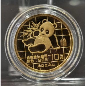 【890104】1989版熊猫1/10盎司普制金币