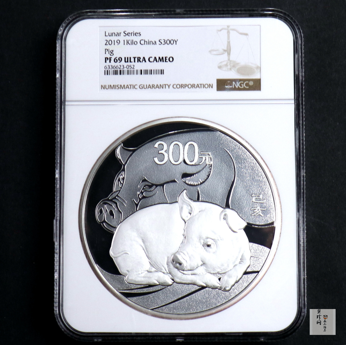 【191115】2019中国己亥（猪）年金银纪念币1公斤圆形银币