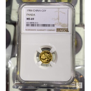 【840109】1984年熊猫1/20盎司普制金币