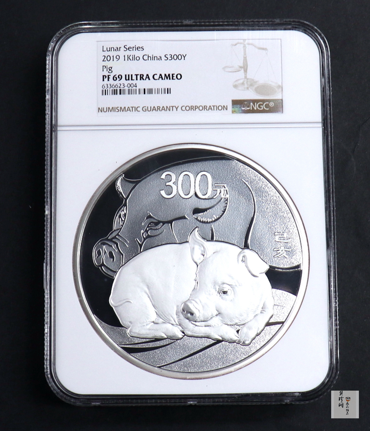 【191115】2019中国己亥（猪）年金银纪念币1公斤圆形银币