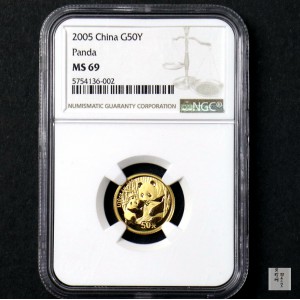 【050104】2005年熊猫1/10盎司普制金币