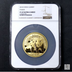 【100106】2010年熊猫5盎司精制金币