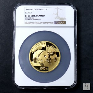【080107】2008年熊猫5盎司精制金币