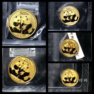 【099050】2009年熊猫普制金币5枚一套