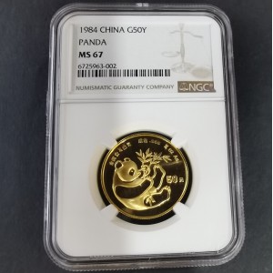 【840102】1984年熊猫1/2盎司金币