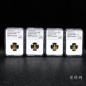 【959080】1995年观音1/10盎司精制金币四枚一套