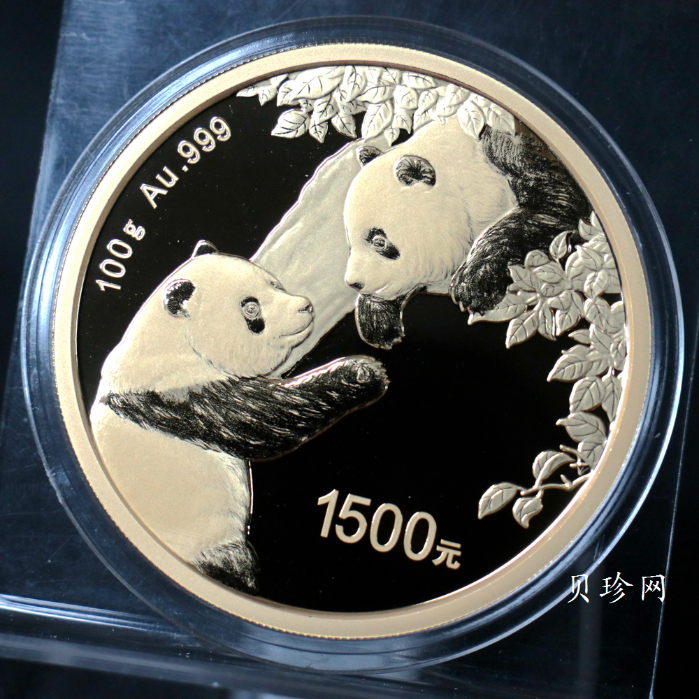 【230101】2023年熊猫100克精制金币