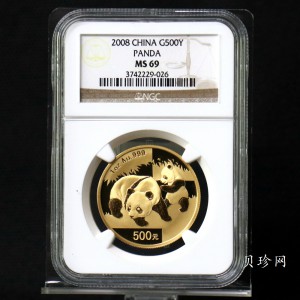 【080101】2008年熊猫1盎司普制金币