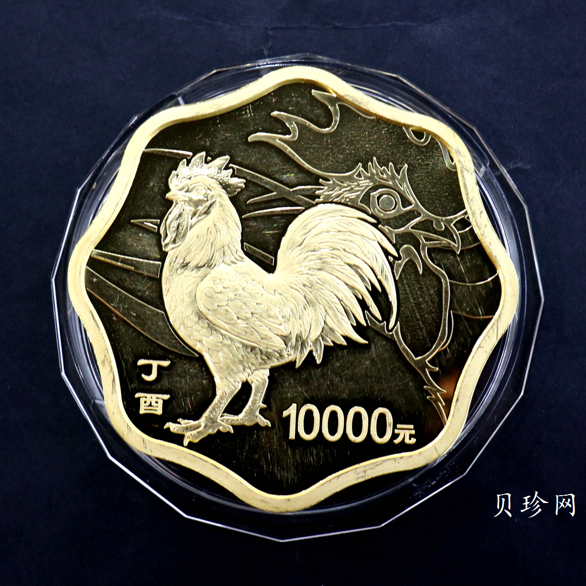 【161514】2017年丁酉（鸡）年生肖流通纪念币-雄鸡1公斤梅花精制金币