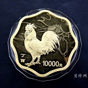 【161514】2017年丁酉（鸡）年生肖流通纪念币-雄鸡1公斤梅花精制金币