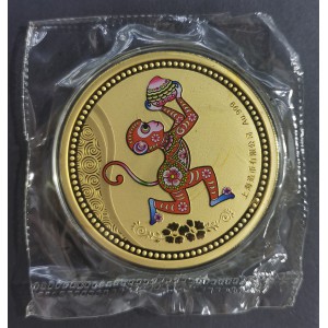 【169730】2016年猴年生肖5盎司彩金章