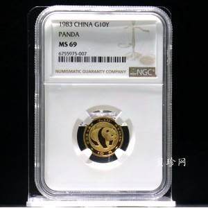 【830104】1983年熊猫1/10盎司普制金币