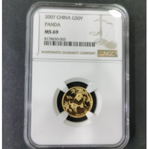 【070102】2007年熊猫1/10盎司普制金币