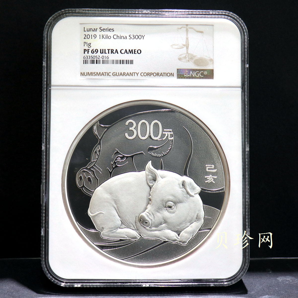 【191115】2019中国己亥（猪）年金银纪念币1公斤圆形银币
