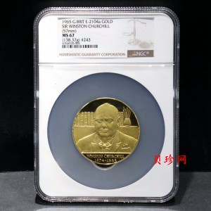 【659040】1965年温斯顿.丘吉尔爵士.138.37克金章